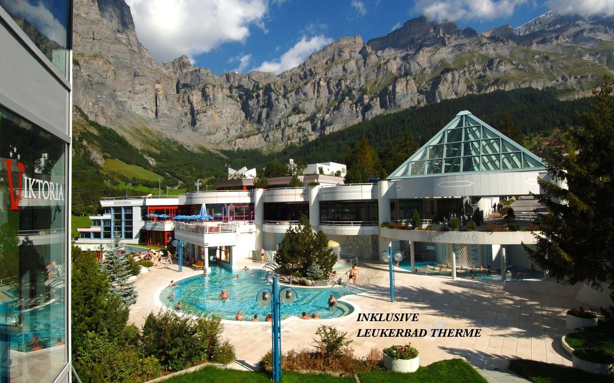 Hotel Viktoria-Leukerbad-Therme エクステリア 写真